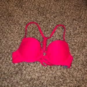 Pink bathing suit top